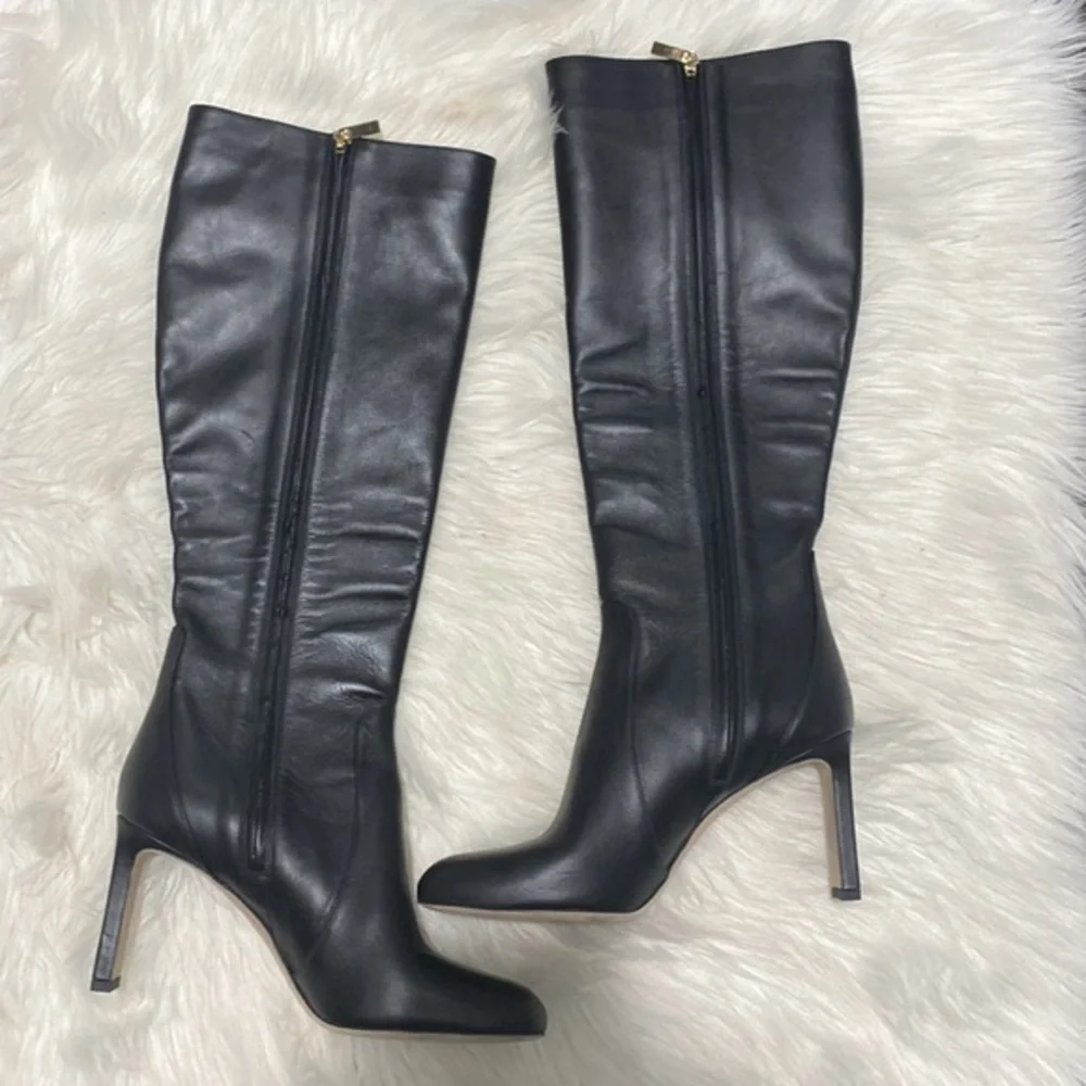 Jimmy Choo Shiny calfskin Mahesa 85 Knee high boots size‎ 38.5